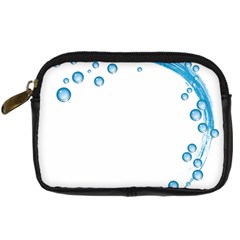 Water Swirl Digital Camera Leather Case by magann