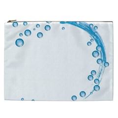 Water Swirl Cosmetic Bag (xxl) by magann