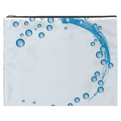 Water Swirl Cosmetic Bag (xxxl) by magann