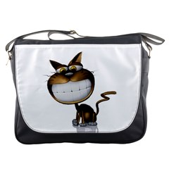 Funny Cat Messenger Bag by cutepetshop