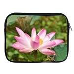 A Pink Lotus Apple iPad 2/3/4 Zipper Case Front