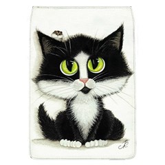 Tuxedo Cat By Bihrle Removable Flap Cover (large) by AmyLynBihrle