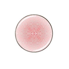 Pink Elegant Damask Golf Ball Marker (for Hat Clip) by ADIStyle