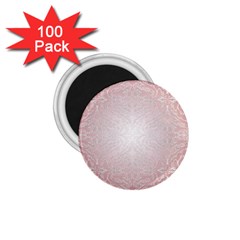 Pink Damask 1 75  Button Magnet (100 Pack) by ADIStyle