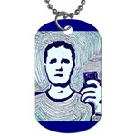 Snapshot blue Dog Tag (One Sided) Front