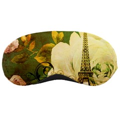 Floral Eiffel Tower Vintage French Paris Sleeping Mask by chicelegantboutique