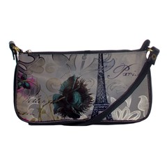 Floral Vintage Paris Eiffel Tower Art Evening Bag by chicelegantboutique