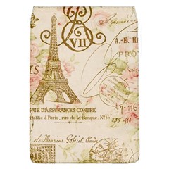 Floral Eiffel Tower Vintage French Paris Art Removable Flap Cover (large) by chicelegantboutique