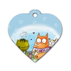 Apron Dog Tag Heart (one Sided)  by PookieCatWorld