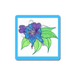 Flower Design Magnet (square) by JacklyneMae