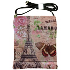 Girly Bee Crown  Butterfly Paris Eiffel Tower Fashion Shoulder Sling Bag by chicelegantboutique