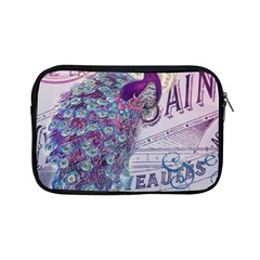 French Scripts  Purple Peacock Floral Paris Decor Apple Ipad Mini Zipper Case by chicelegantboutique