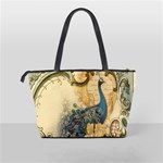 Victorian Swirls Peacock Floral Paris Decor Large Shoulder Bag Back