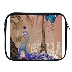 Modern Butterfly  Floral Paris Eiffel Tower Decor Apple Ipad 2/3/4 Zipper Case by chicelegantboutique