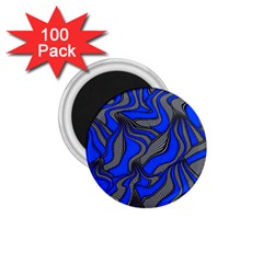 Foolish Movements Blue 1 75  Button Magnet (100 Pack) by ImpressiveMoments