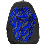 Foolish Movements Blue Backpack Bag Front