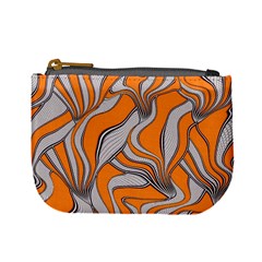 Foolish Movements Swirl Orange Coin Change Purse by ImpressiveMoments