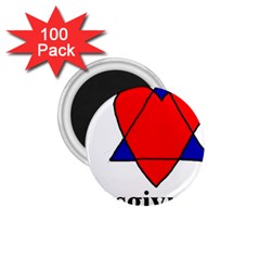 Heartstar 1 75  Button Magnet (100 Pack) by Thanksgivukkah