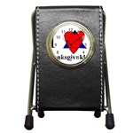 Heartstar Stationery Holder Clock Front