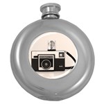 Kodak (3)s Hip Flask (Round) Front