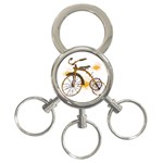 Tree Cycle 3-Ring Key Chain Front