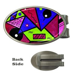 Modern Art Money Clip (oval) by Siebenhuehner