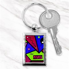 Modern Art Key Chain (rectangle) by Siebenhuehner