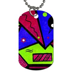 Modern Art Dog Tag (two-sided)  by Siebenhuehner