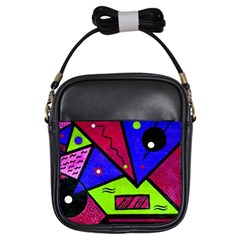 Modern Art Girl s Sling Bag by Siebenhuehner