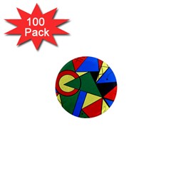 Modern Art 1  Mini Button Magnet (100 Pack) by Siebenhuehner