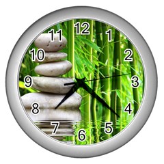 Balance  Wall Clock (silver) by Siebenhuehner