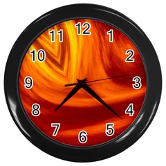 Wave Wall Clock (black) by Siebenhuehner