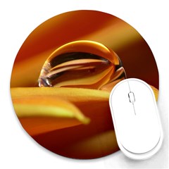 Waterdrop 8  Mouse Pad (round) by Siebenhuehner