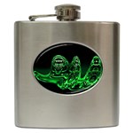 Modern Art Hip Flask Front