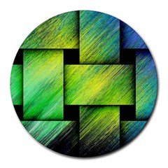 Modern Art 8  Mouse Pad (round) by Siebenhuehner