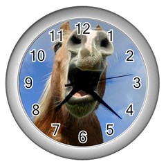 Haflinger  Wall Clock (silver) by Siebenhuehner