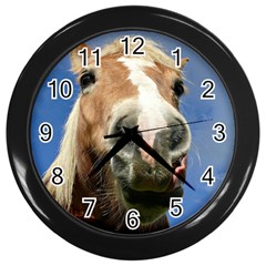 Haflinger  Wall Clock (black) by Siebenhuehner