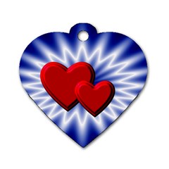 Love Dog Tag Heart (one Sided)  by Siebenhuehner