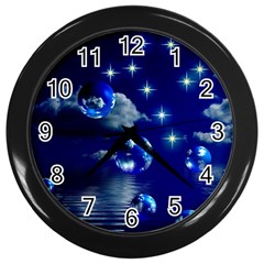 Sky Wall Clock (black) by Siebenhuehner