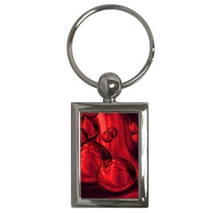 Red Bubbles Key Chain (rectangle) by Siebenhuehner