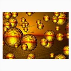 Sunset Bubbles Glasses Cloth (large, Two Sided) by Siebenhuehner