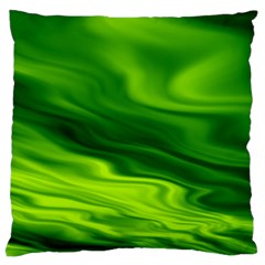 Green Large Cushion Case (single Sided)  by Siebenhuehner