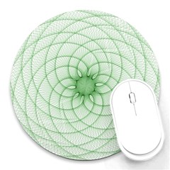 Spirograph 8  Mouse Pad (round) by Siebenhuehner