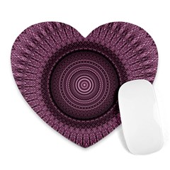 Mandala Mouse Pad (heart) by Siebenhuehner