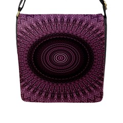 Mandala Flap Closure Messenger Bag (large) by Siebenhuehner