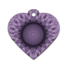 Mandala Dog Tag Heart (one Sided)  by Siebenhuehner