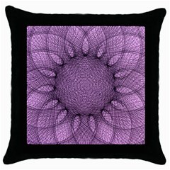 Mandala Black Throw Pillow Case by Siebenhuehner