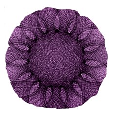 Mandala 18  Premium Round Cushion  by Siebenhuehner