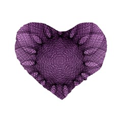 Mandala 16  Premium Heart Shape Cushion  by Siebenhuehner