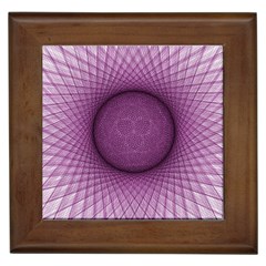 Spirograph Framed Ceramic Tile by Siebenhuehner